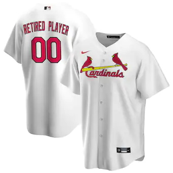 mens nike white st louis cardinals home pick a player retir